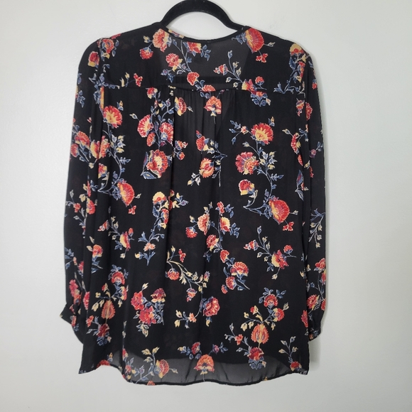 Joie Brittin Silk Floral Blouse - Picture 7 of 9